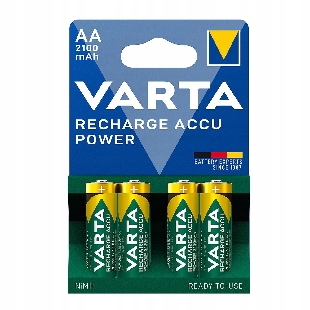 

Akumulatorki Varta R6 2100mAh (blister 4 szt.)