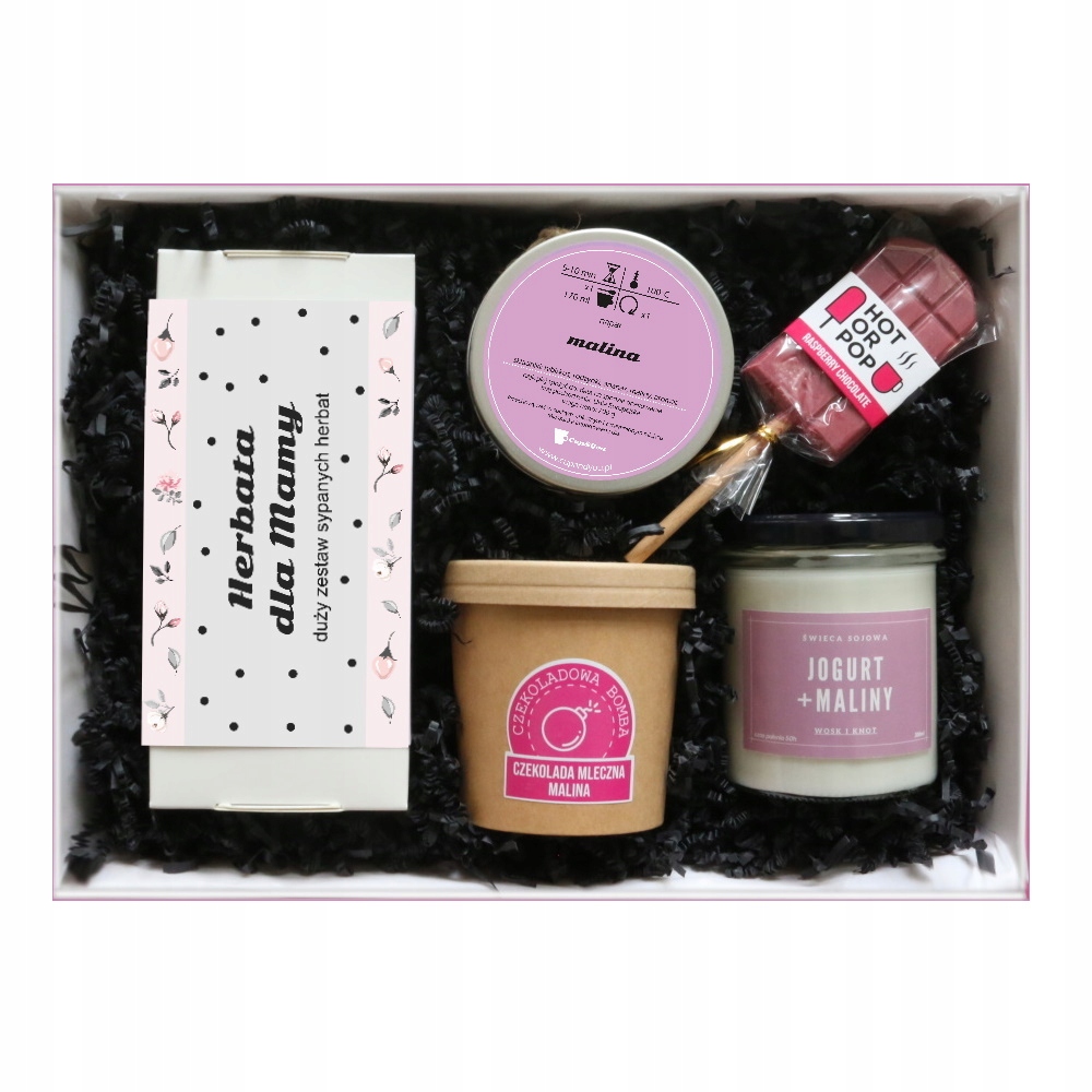 

Malinowy Box na podziękowanie Dla Mamy Teściowej