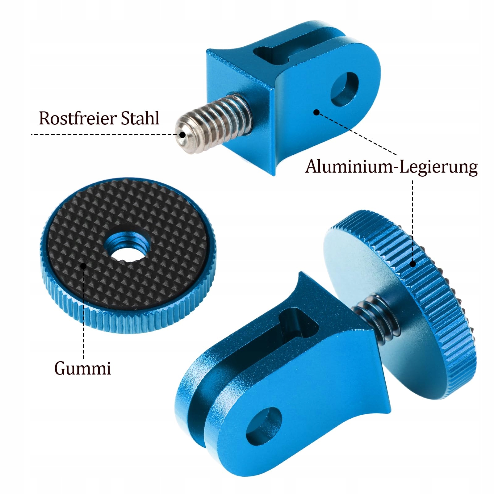 HSU Aluminiowy Adapter Stojaka Do Kamer Insta360 Sony SJCAM Xiaomi — miniatura 5
