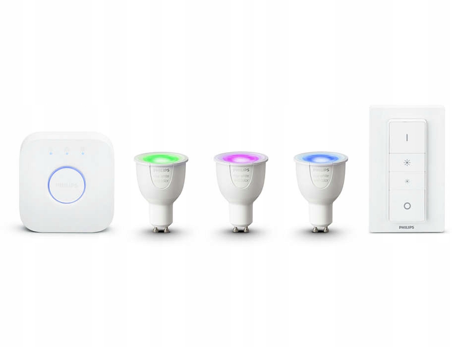 Sada štart Philips Hue 3XGU10 mostík prepínač