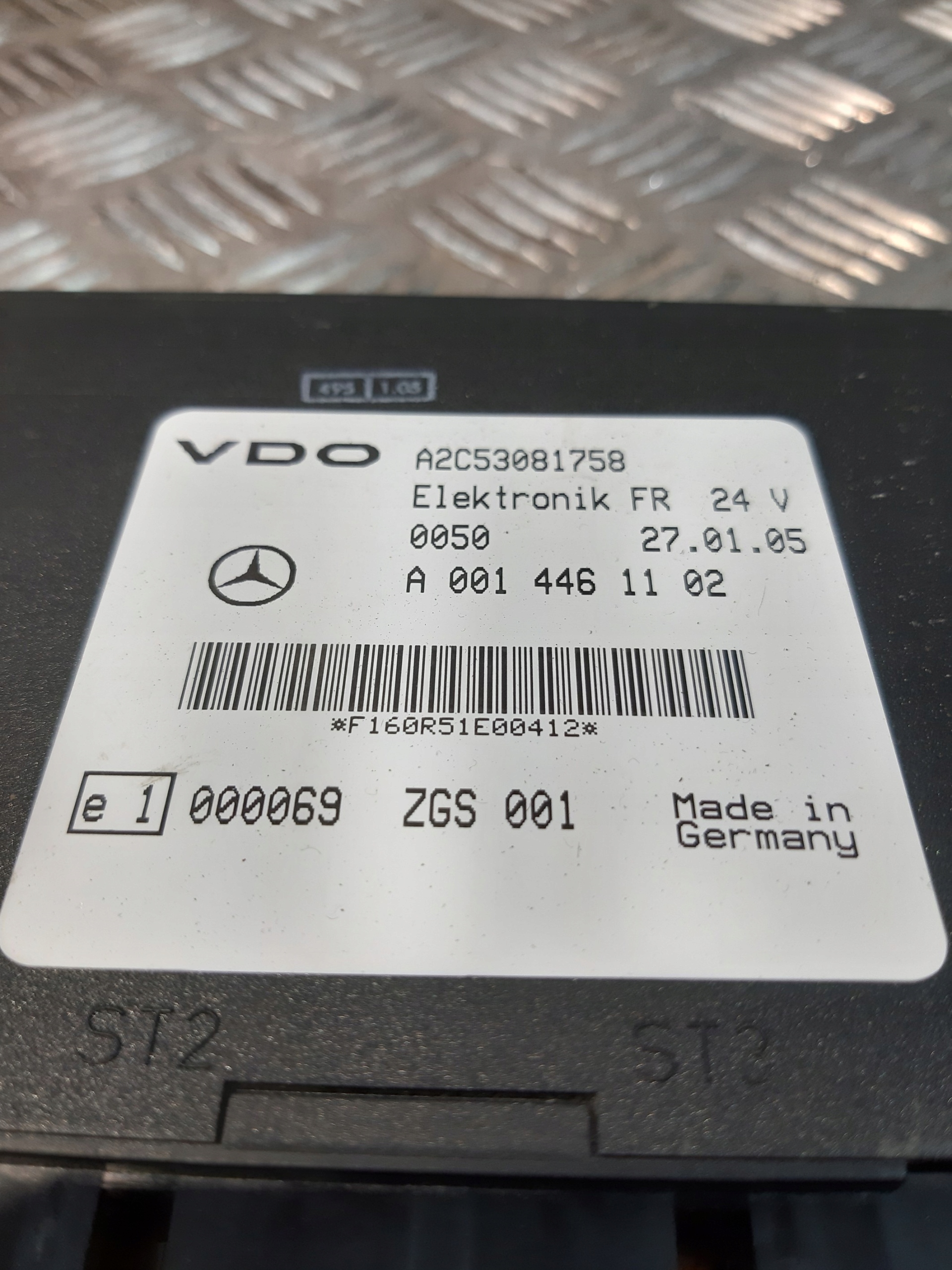control unit FR 24V MERCEDES CITARO VDO A0014461102