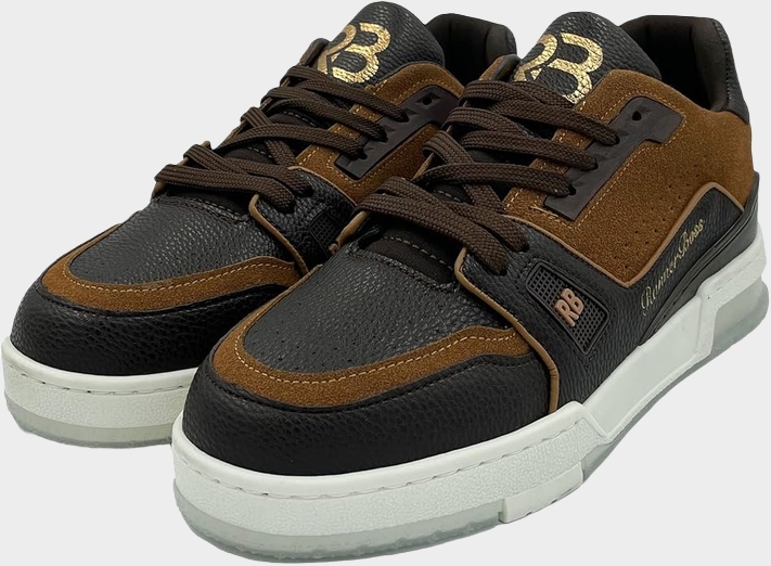 Sportovní Boty Runnerboss Černé S Hnědým Lemováním 44 J0A