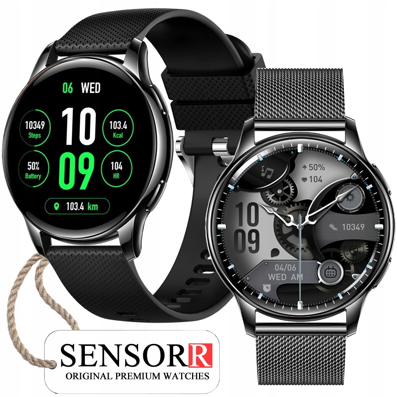 Černé Hodinky Chytré Hodinky Dámské Hovory Tlak Měření Tepu Spánek Kroky Pl