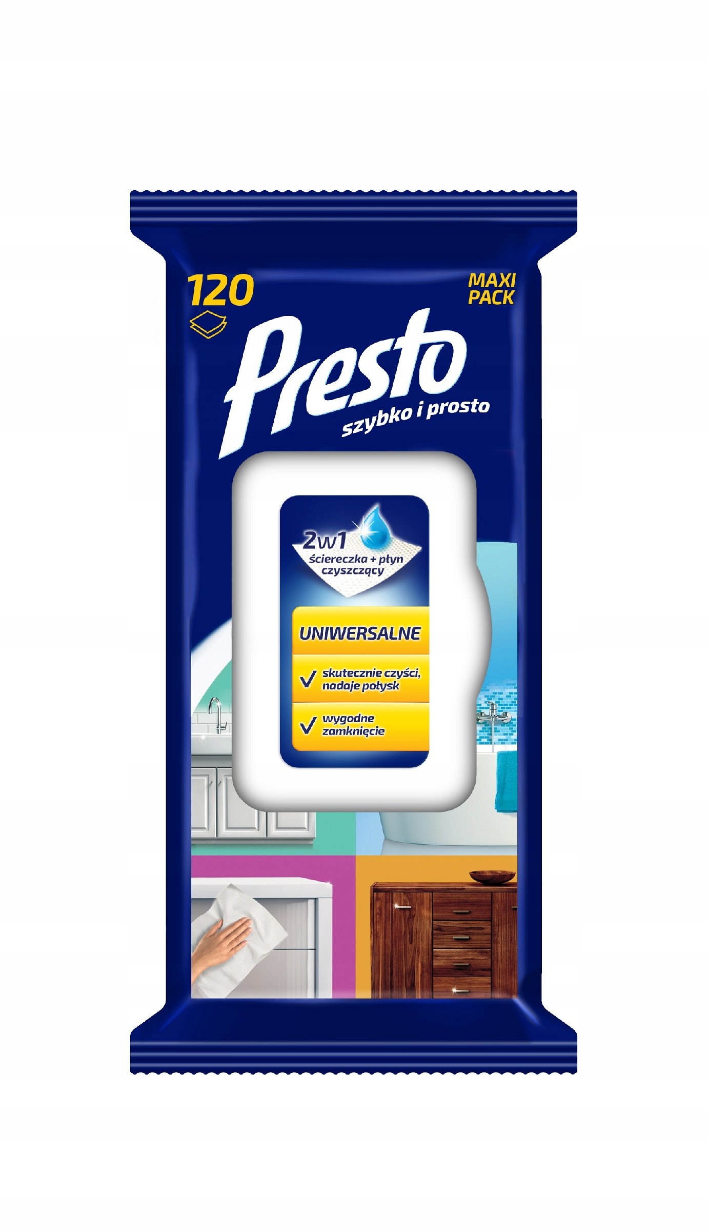 

Presto Ściereczki czyszczące+płyn 2w1 uniwersalne