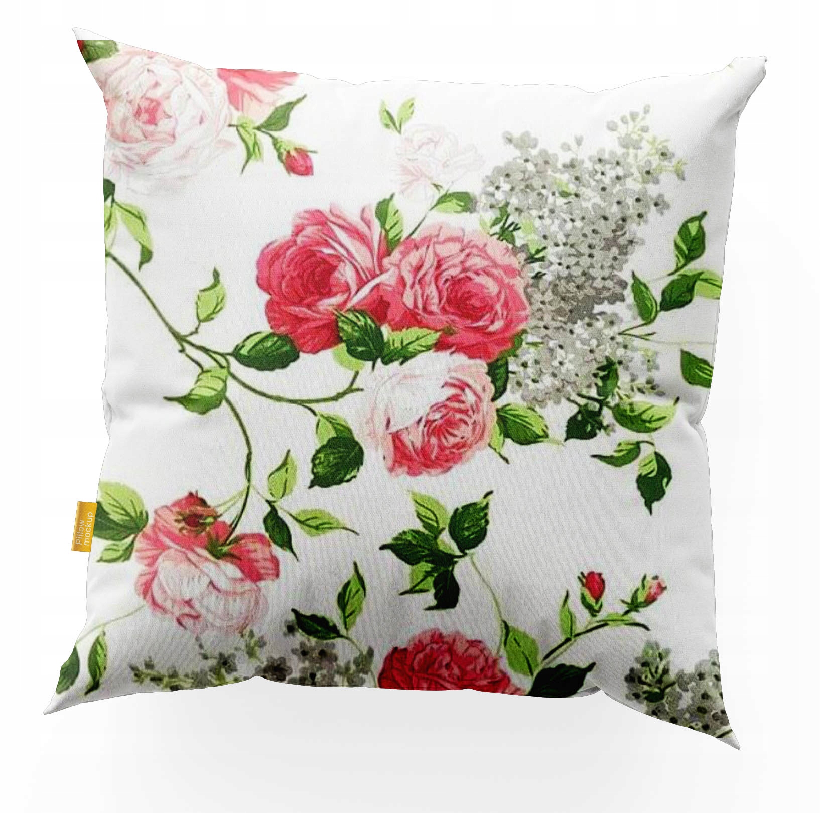 Poszewka na poduszkę jasiek 40x40cm.Róże i bzy