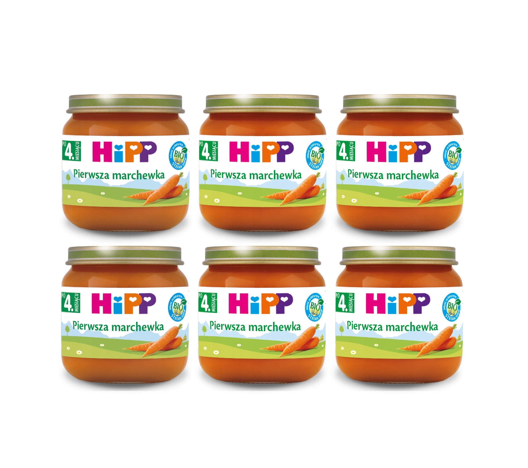 HiPP BIO Первая морковь 4. месяц 6x80g