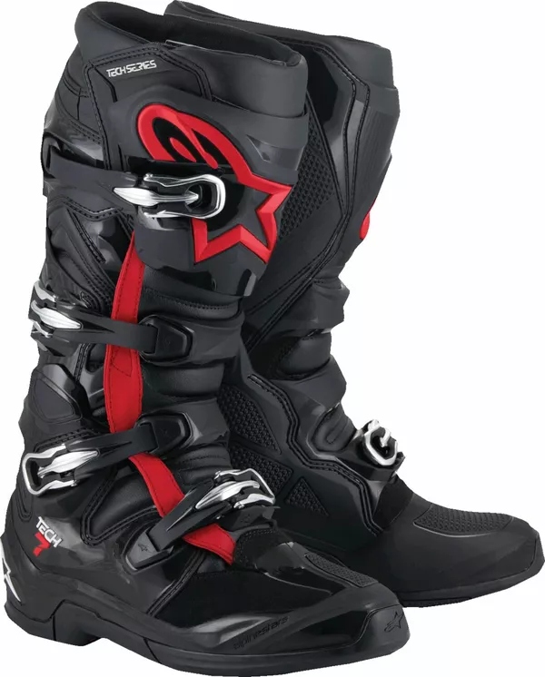 Topánky Alpinestars Tech 7 black/red fluo 7 40,5