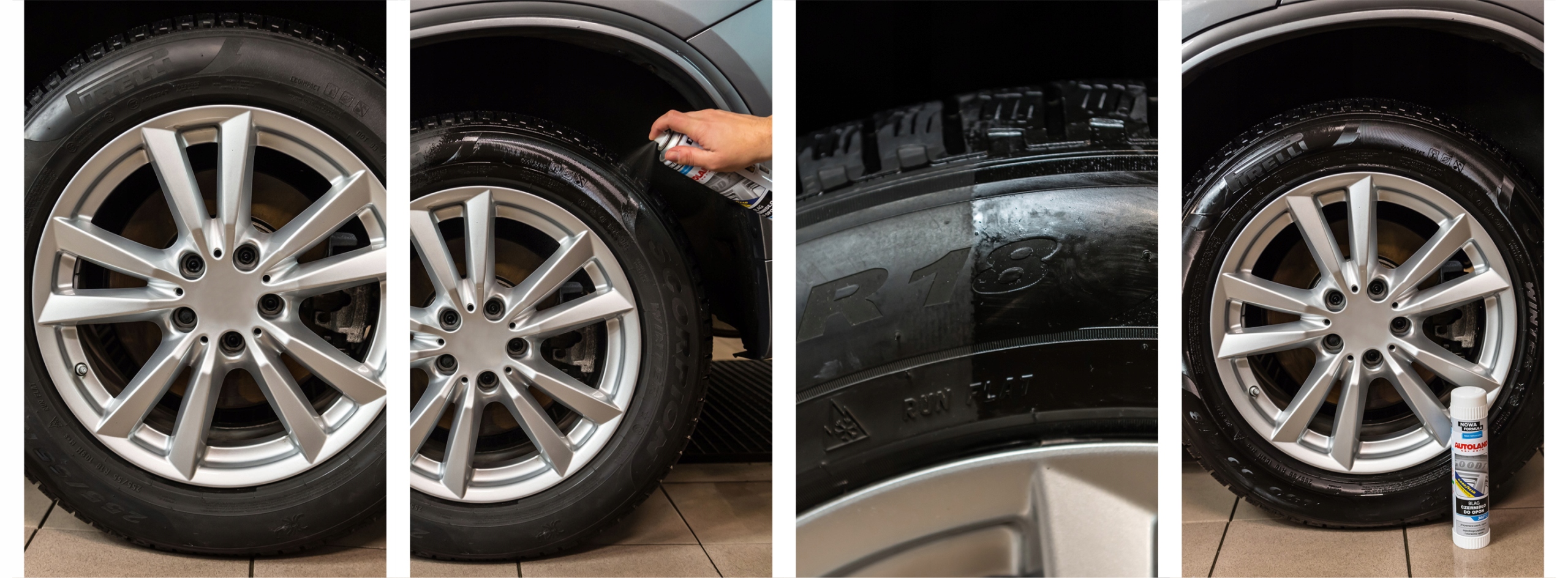 AUTOLAND BLAG CZERNIDŁO DO OPON Z FILTREM UV 600ml PRZYWRACA CZERŃ CZYŚCI EAN (GTIN) 5900304008403