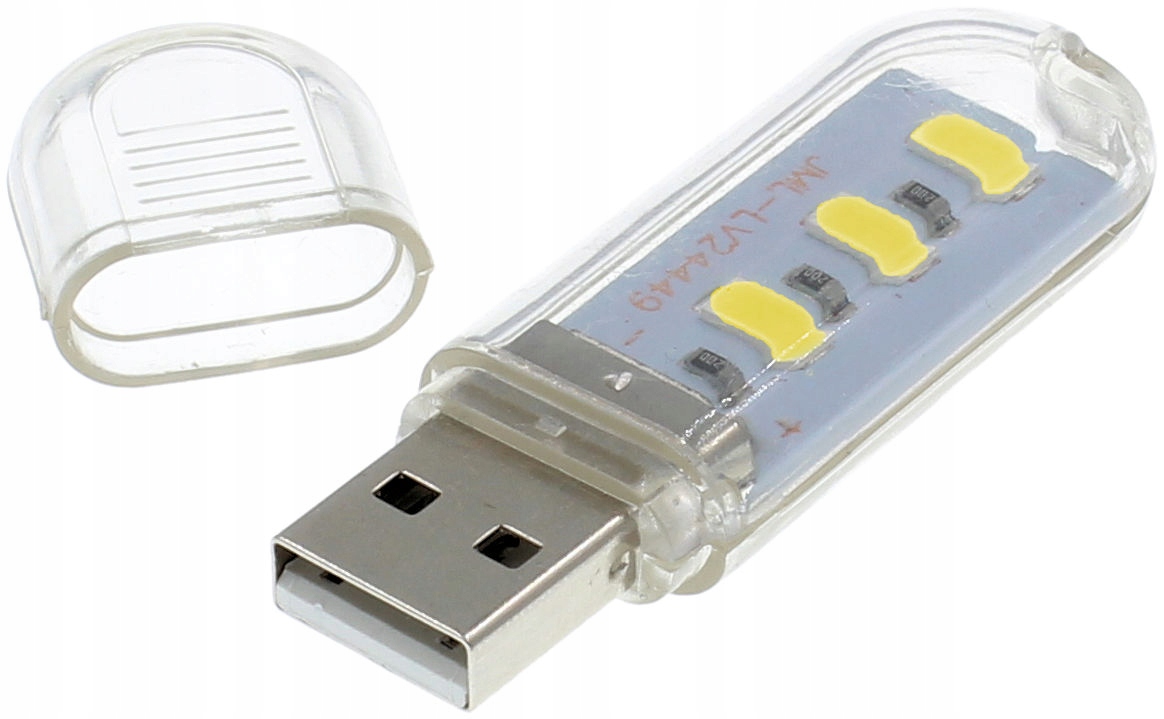Mini Lampka USB 5V 3 x Dioda LED SMD USB PowerBank Producent ACS