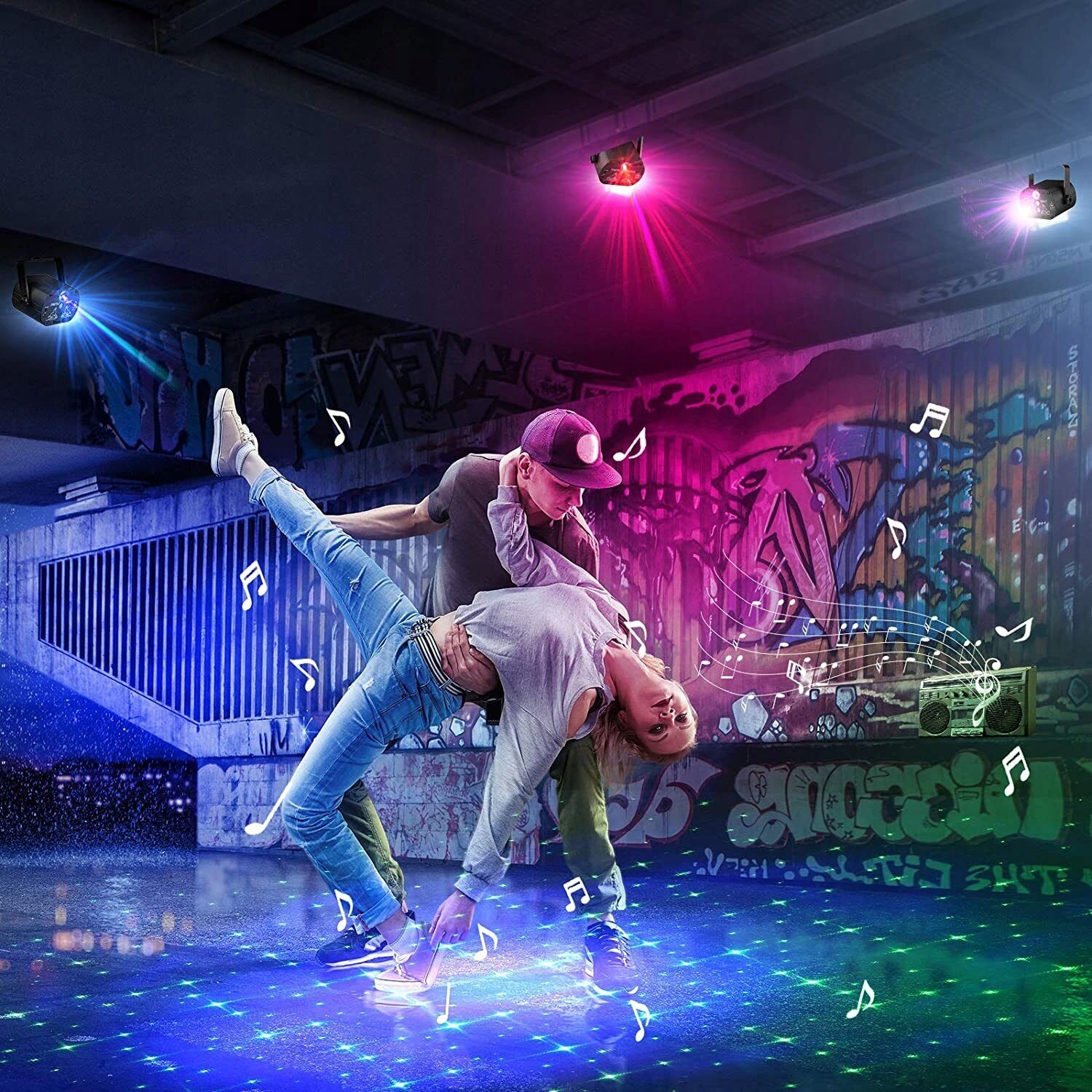 LASER PROJEKTOR DISCO DYSKOTEKOWY LAMPA 3D DISCO STROBOSKOP IMPREZOWY Model DISCO LAMPA