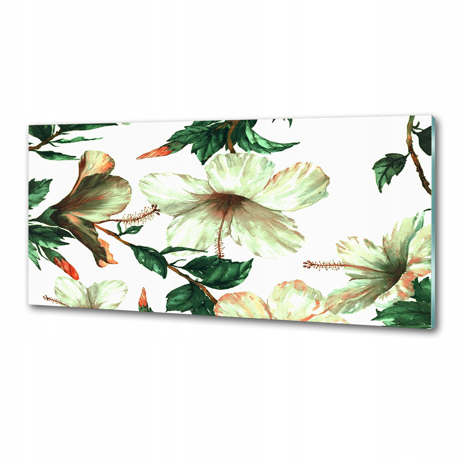 Panel do kuchyne Kvety ibišteka 125x50 cm Lepidlo