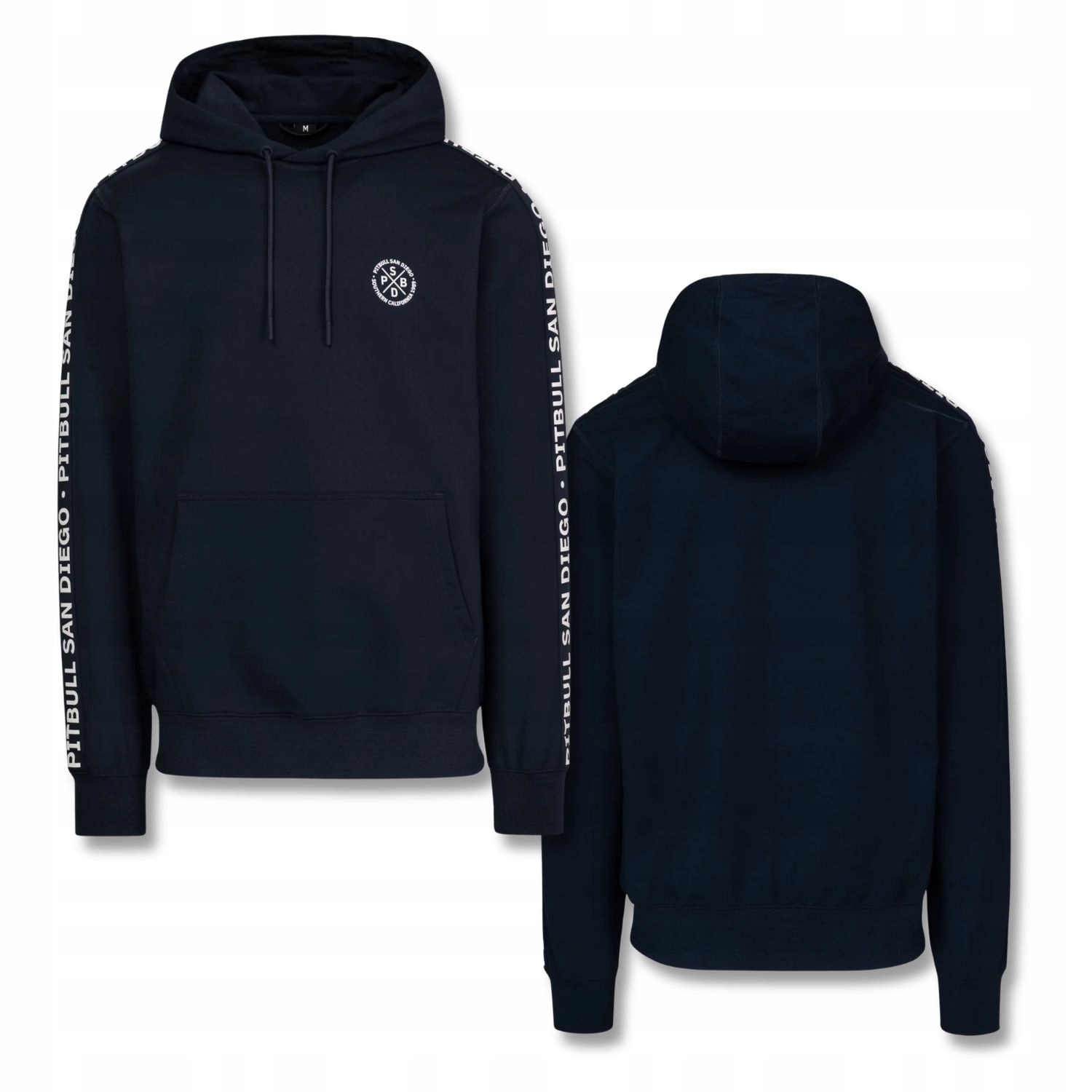 Pánská Mikina s kapucí Pitbull Tape Parker s měkkou vazbou klokanka S