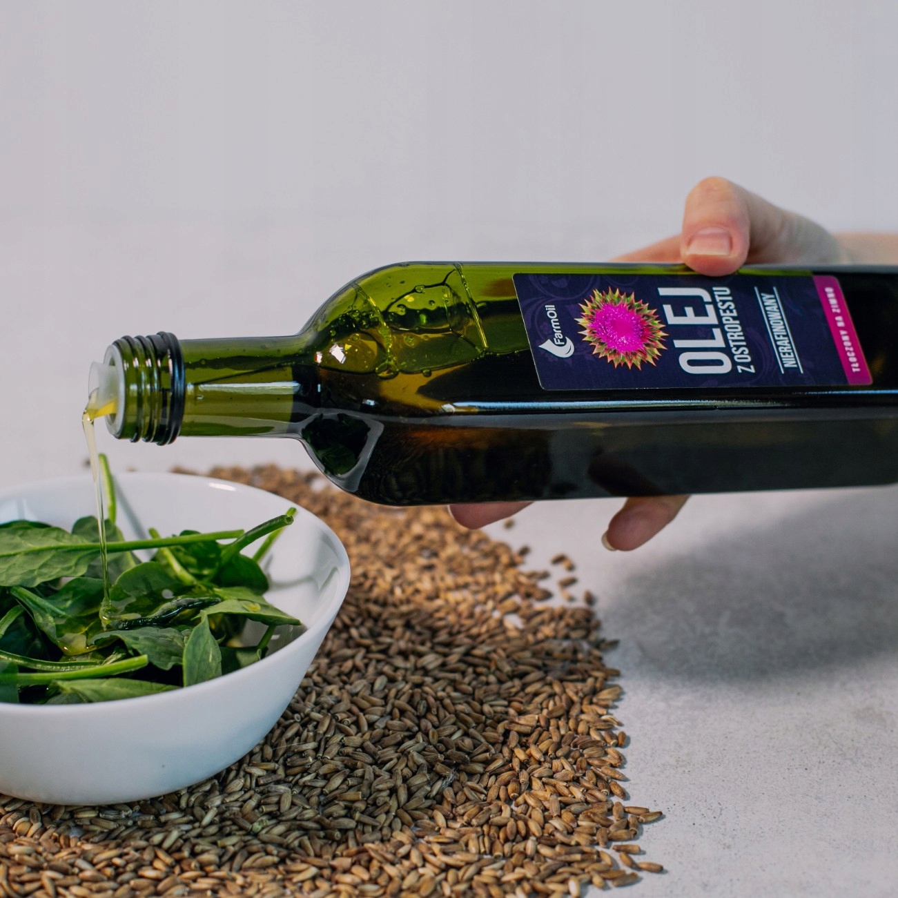 OLEJ Z OSTROPESTU TŁOCZONY NA ZIMNO 1L 2x500ml Marka Vitafarm