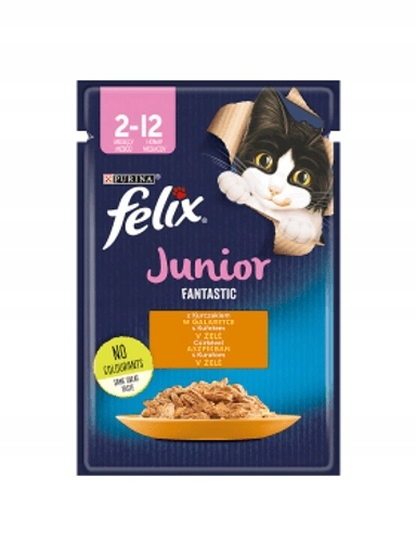 Levně 13X Felix Junior kuře v želé kapsička 85 g