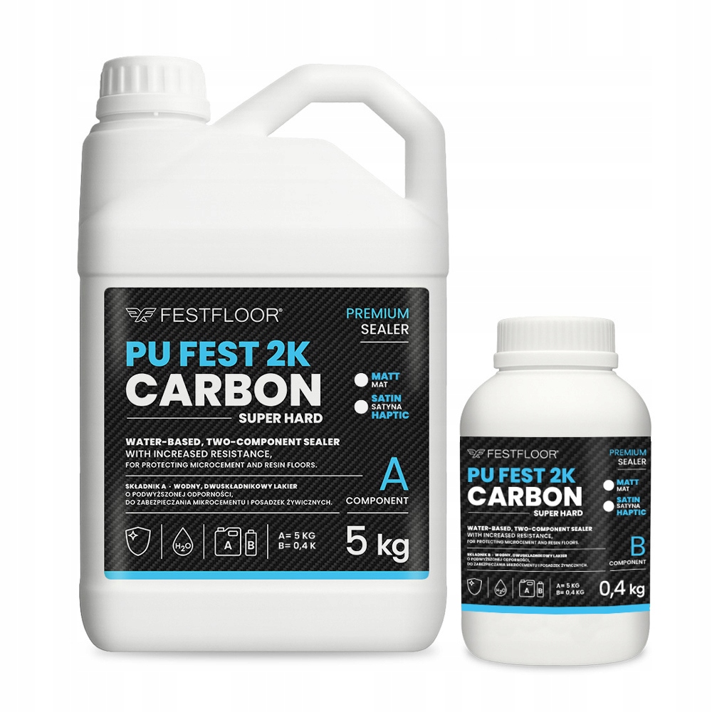Festfloor Pu Fest 2K Carbon 5,4 kg Mat tvrdý lak
