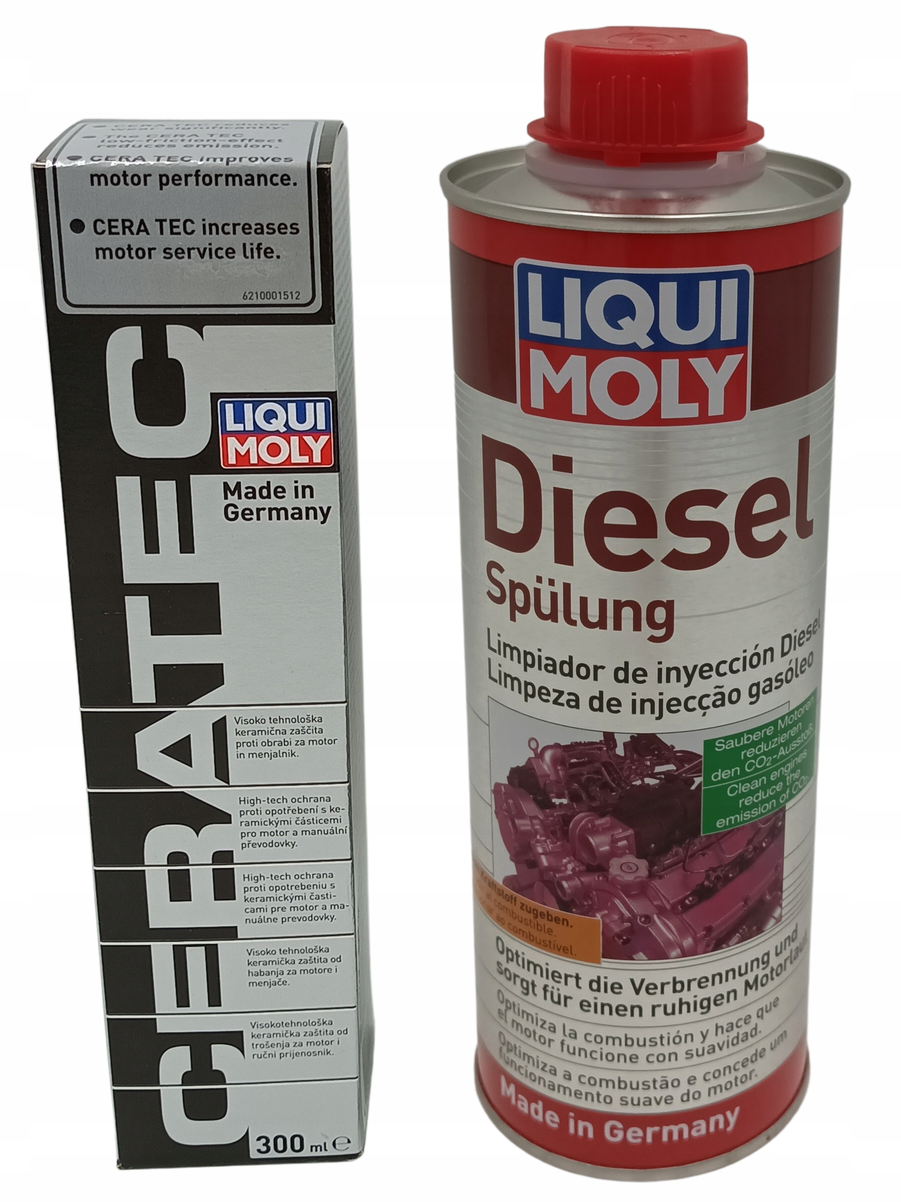 Zestaw Liqui Moly Ceratec 300ml Diesel Spülung do wtrysków 500ml
