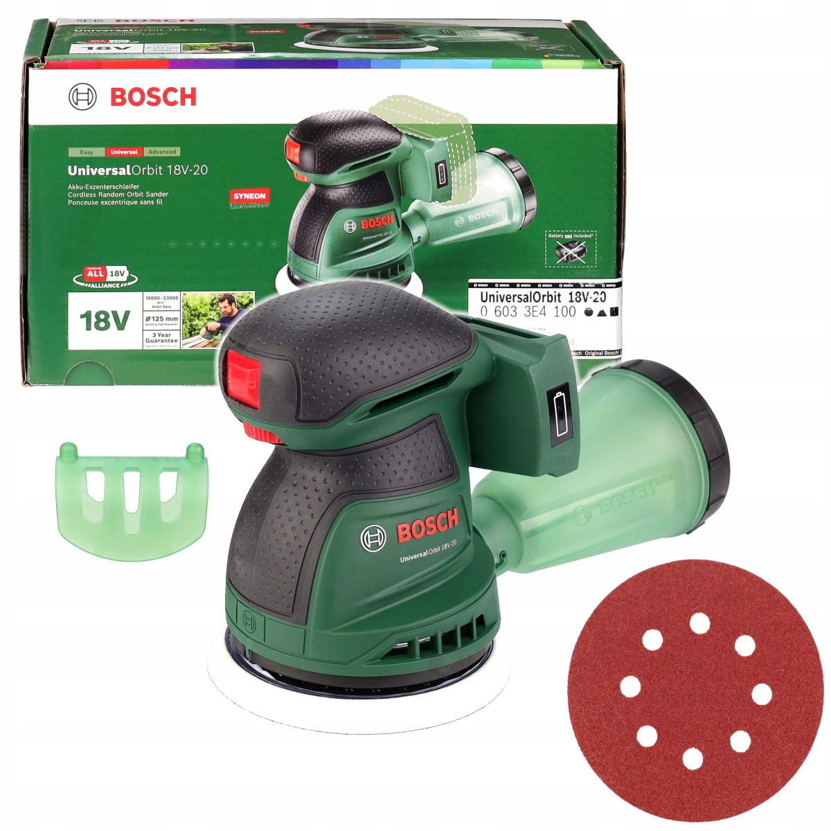 SZLIFIERKA MIMOŚRODOWA AKUMULATOROWA UNIVERSALORBIT 18V-20 BOSCH KORPUS