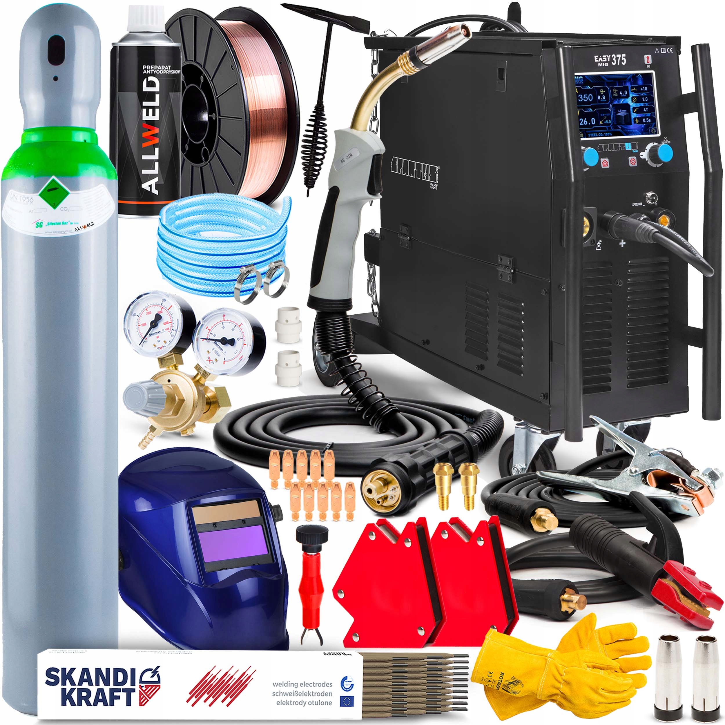 Invertorová Svářečka Spartus Easy Mig 375 Mma Tig 400V 350A Synergie 4R 3V1