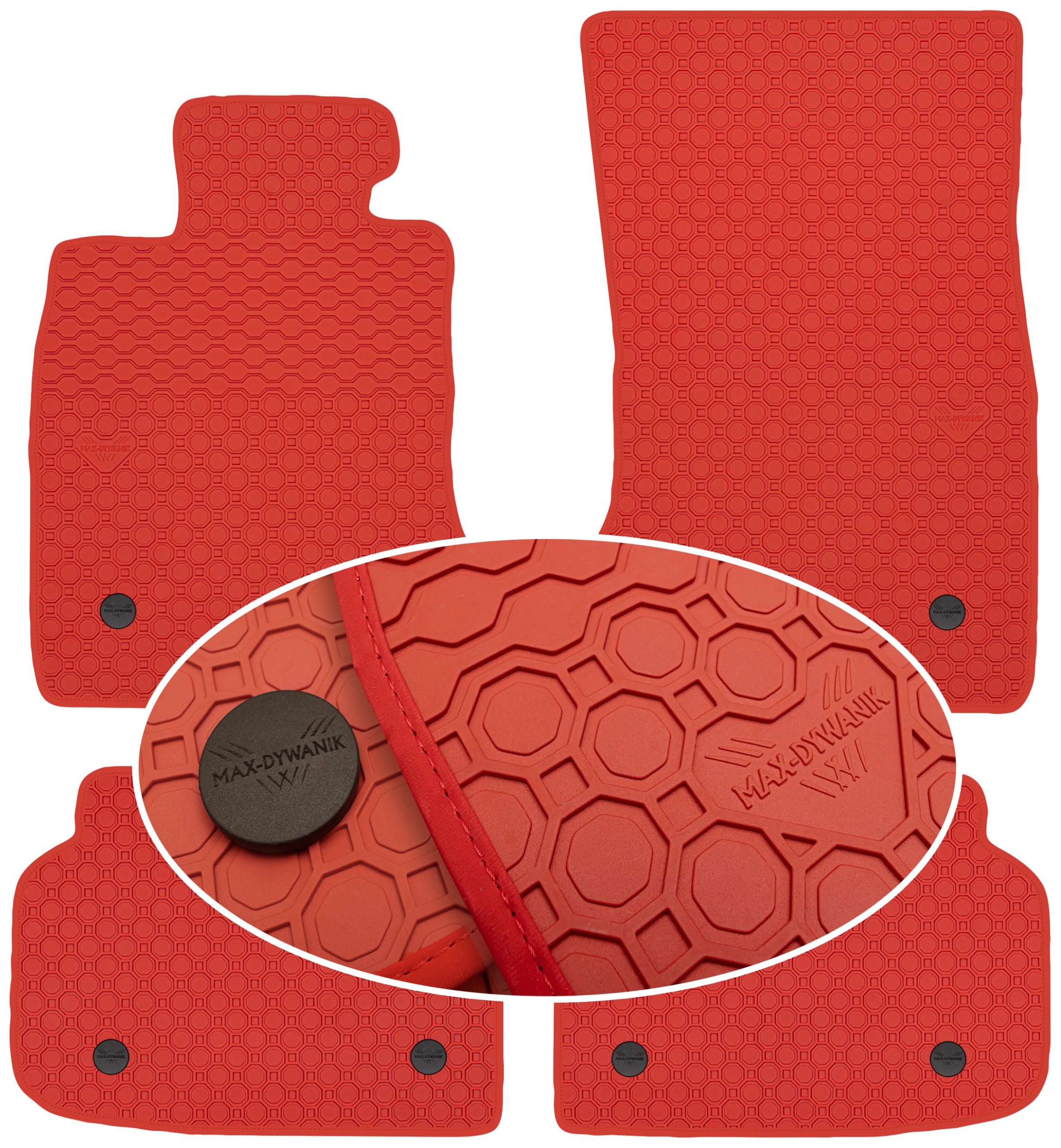 Bmw 7 F01 2008-2015 Koberce Červené