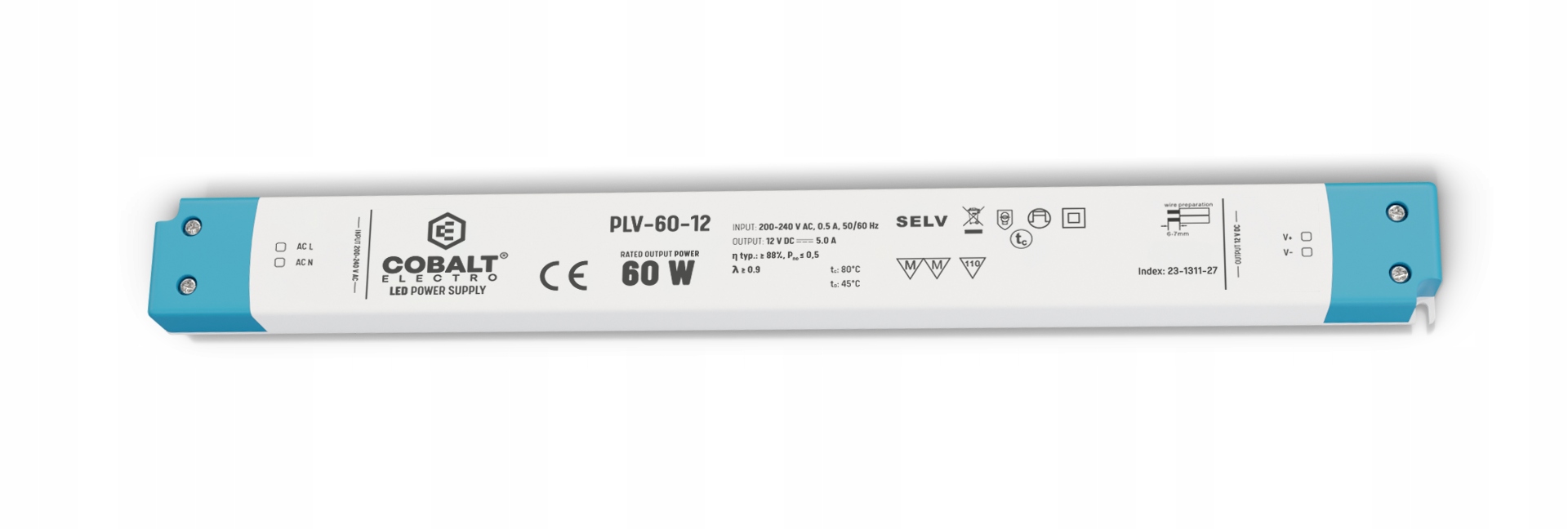 Led zdroj CobaltElectro Plv 12V 60W IP20