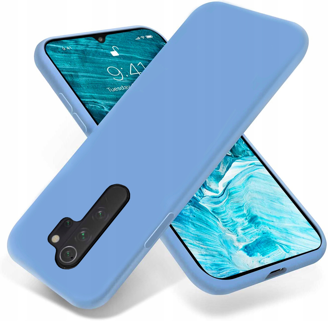 

Etui Silikon Soft Liquid + Szkło do Xiaomi Redmi 9