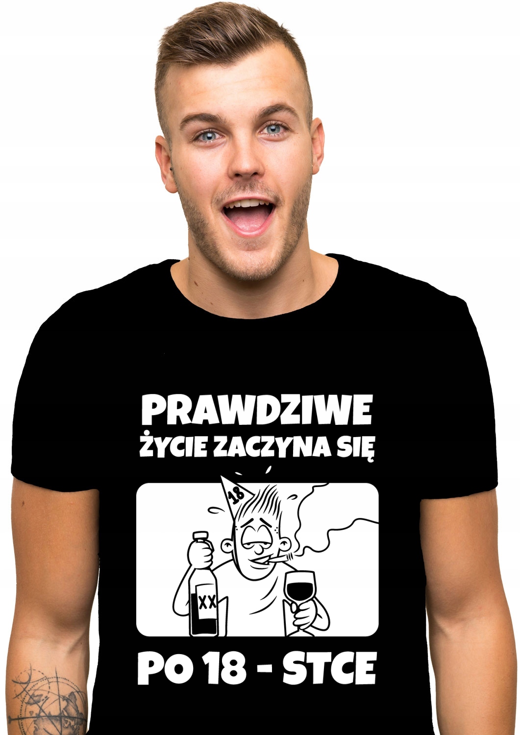 

koszulka 18 Urodziny Lat Życie Zaczyna