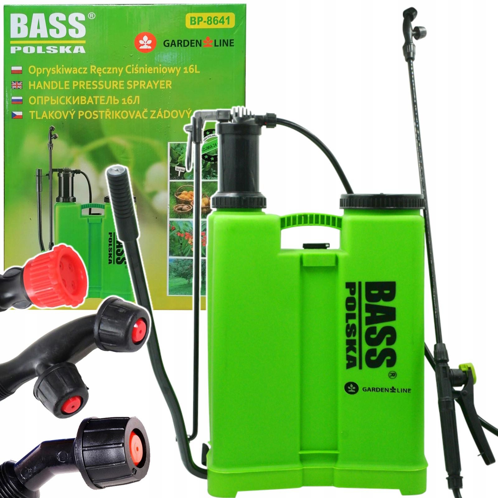 

Bass Plecakowy Opryskiwacz Ręczny 16L Lanca Dysze
