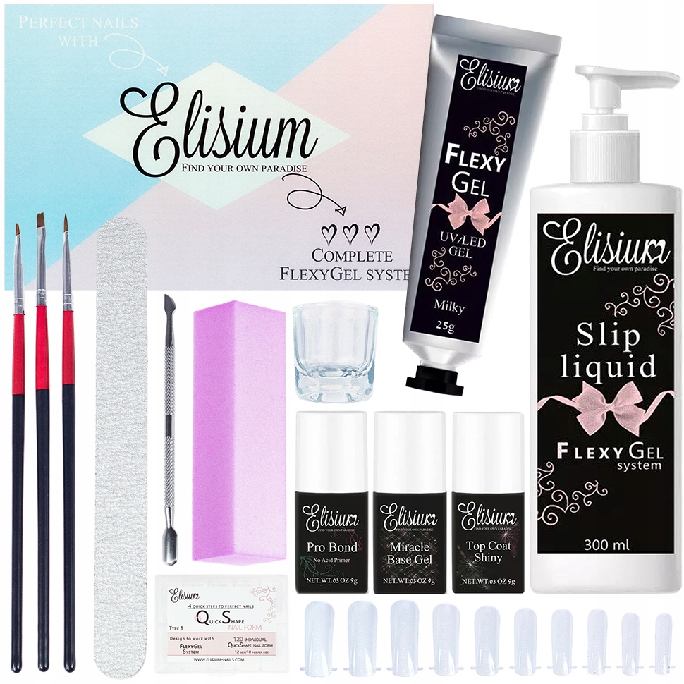 

Elisium Zestaw Pudełko Flexy Gel 25g Formy 10SZT