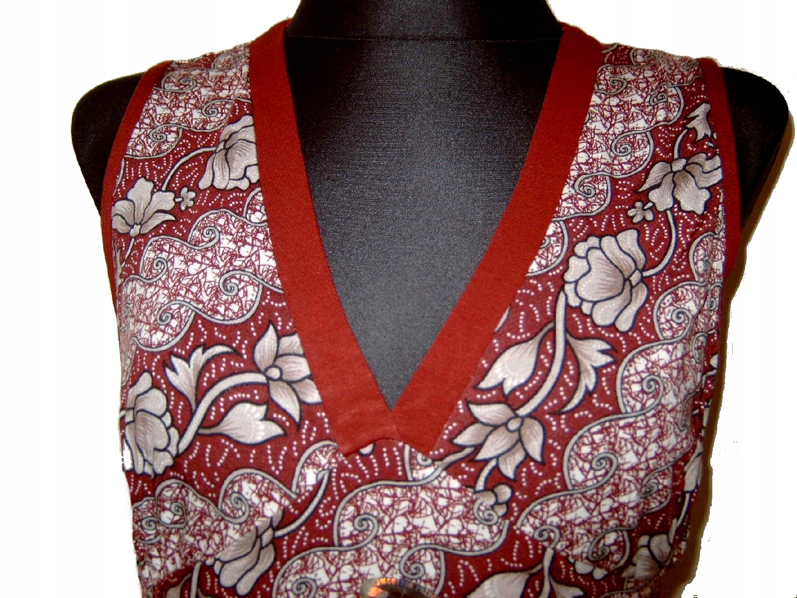 Duża koszula nocna SZEROKIE RAMIONKA wiskoza r. XXXL