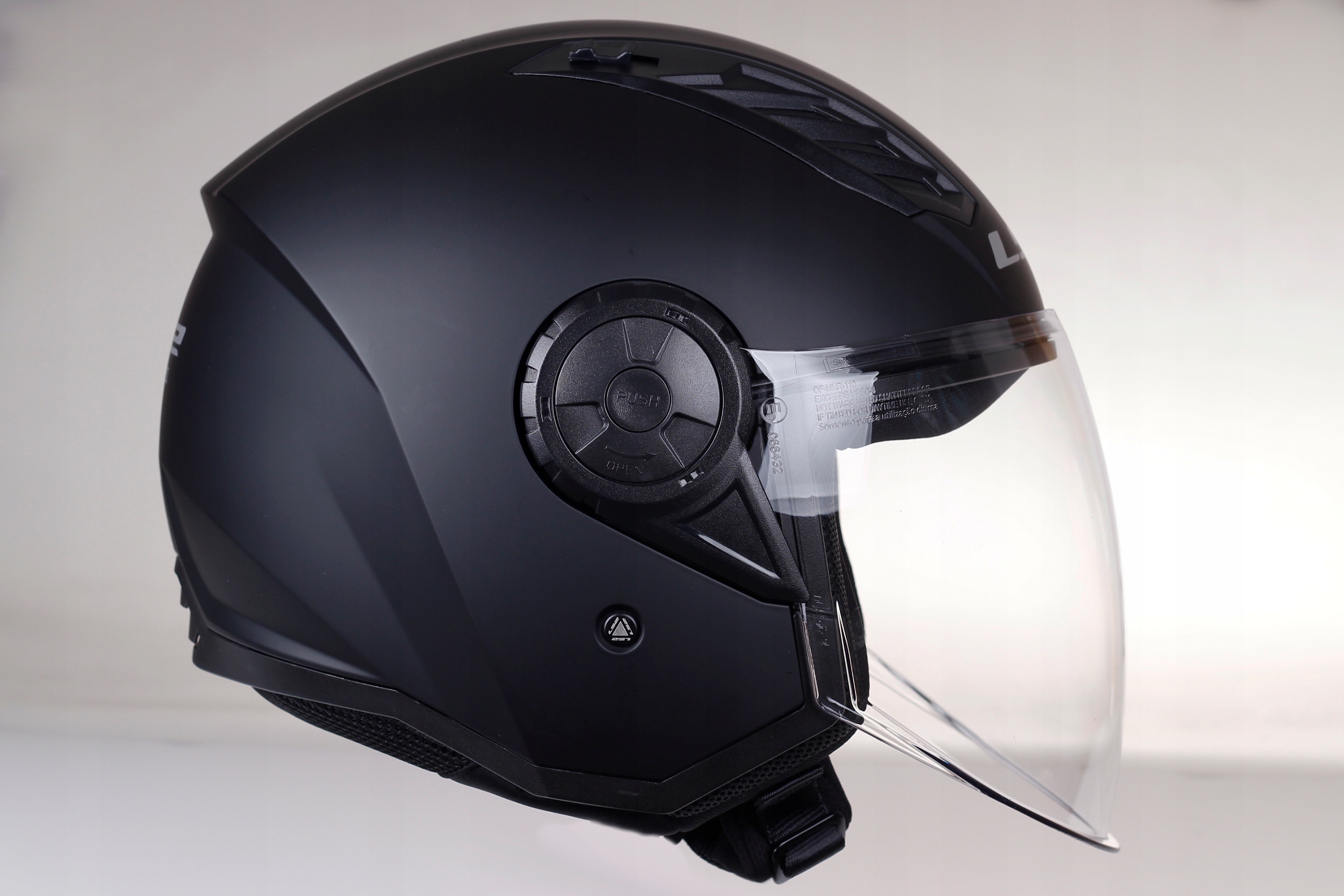 LS2 OF616 AIRFLOW II BLACK MAT KASK OTWARTY JET ECE 22.06 Rozmiar XS