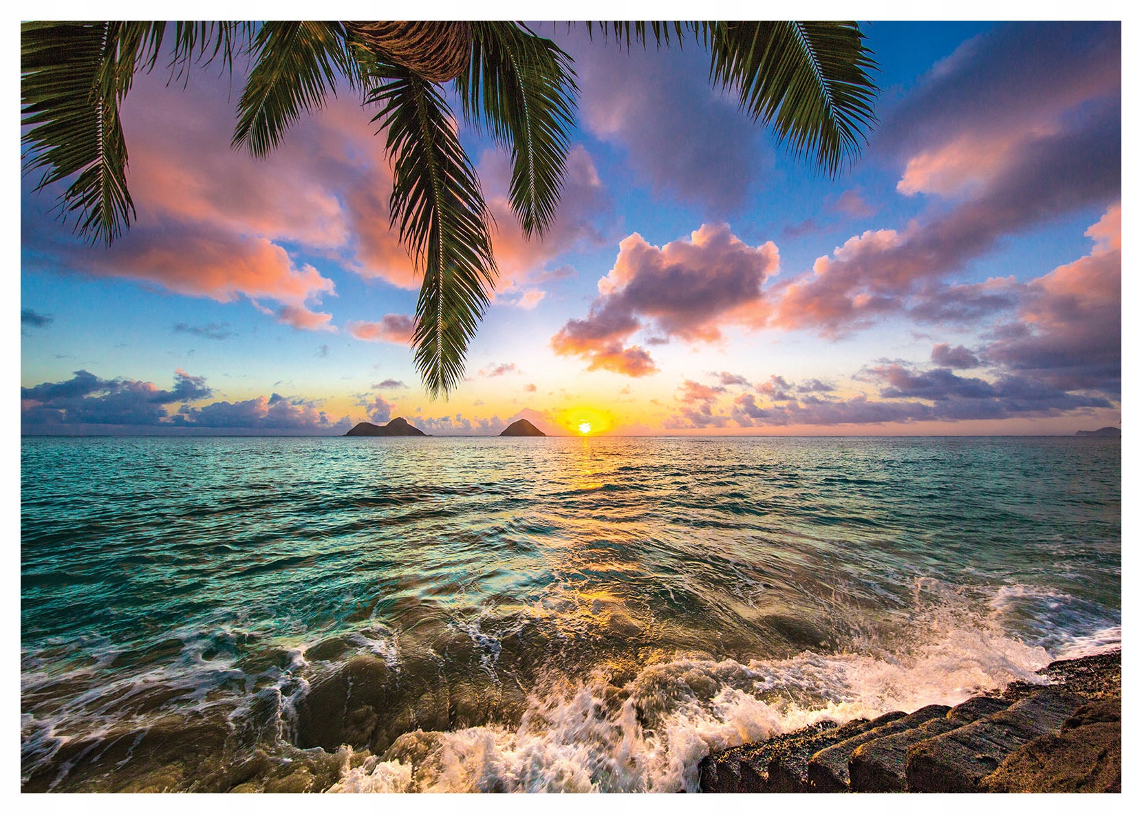 Fototapeta Západ slunce nad oceánem tropický ráj 350x250 břeh lepidlo