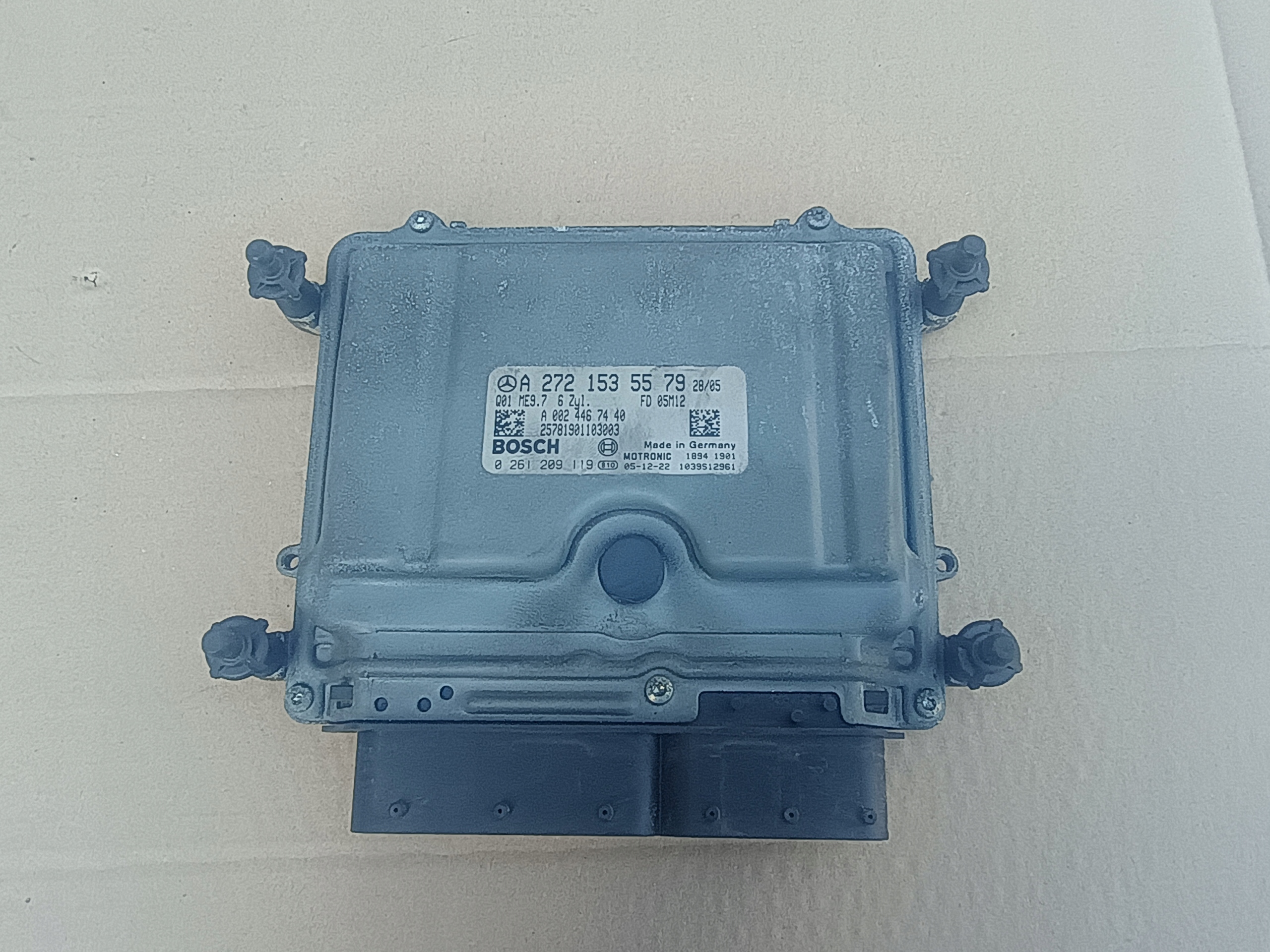 control unit of the engine A2721535579 MERCEDES 3.5