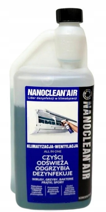 Dezinfekčný prostriedok na klimatizáciu NanoClean 1 l, kvetinový koncentrát