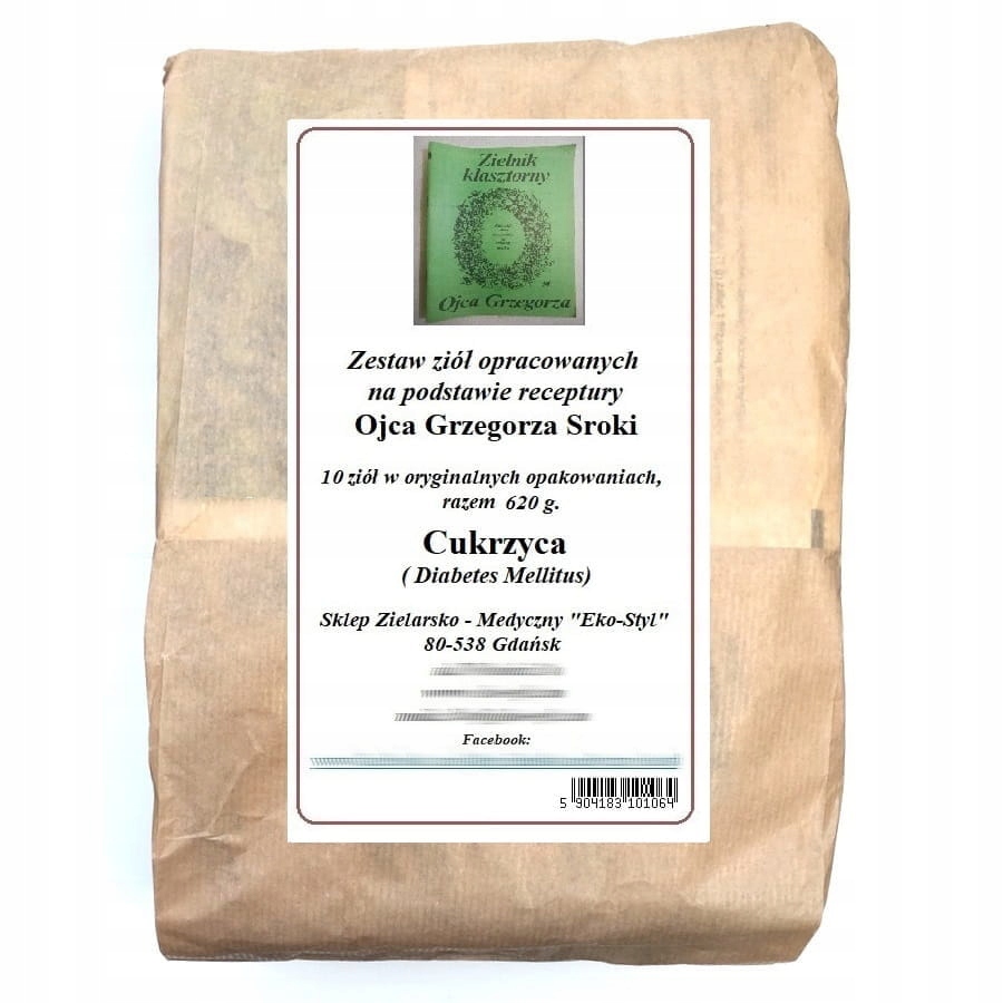 Cukrzyca, Zestaw Ziół Na Cukrzycę Zioła wg rec. O. Sroki- Eko-Styl