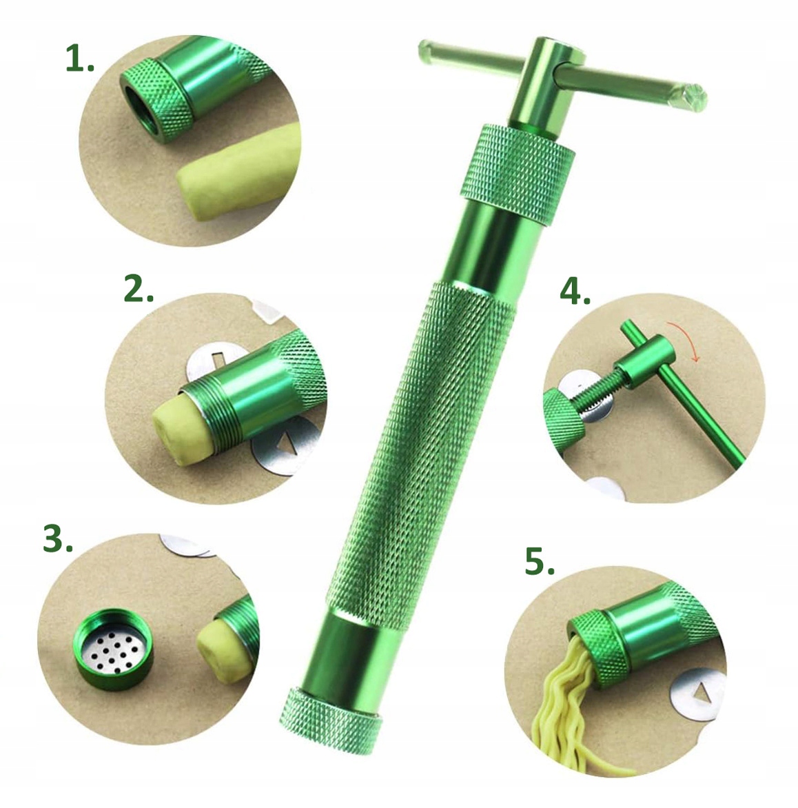 PISTOLET WYCISKACZ DO LUKRU MASY CUKROWEJ DEKORATOR + 20 KOŃCÓWEK EAN (GTIN) 5906716932596