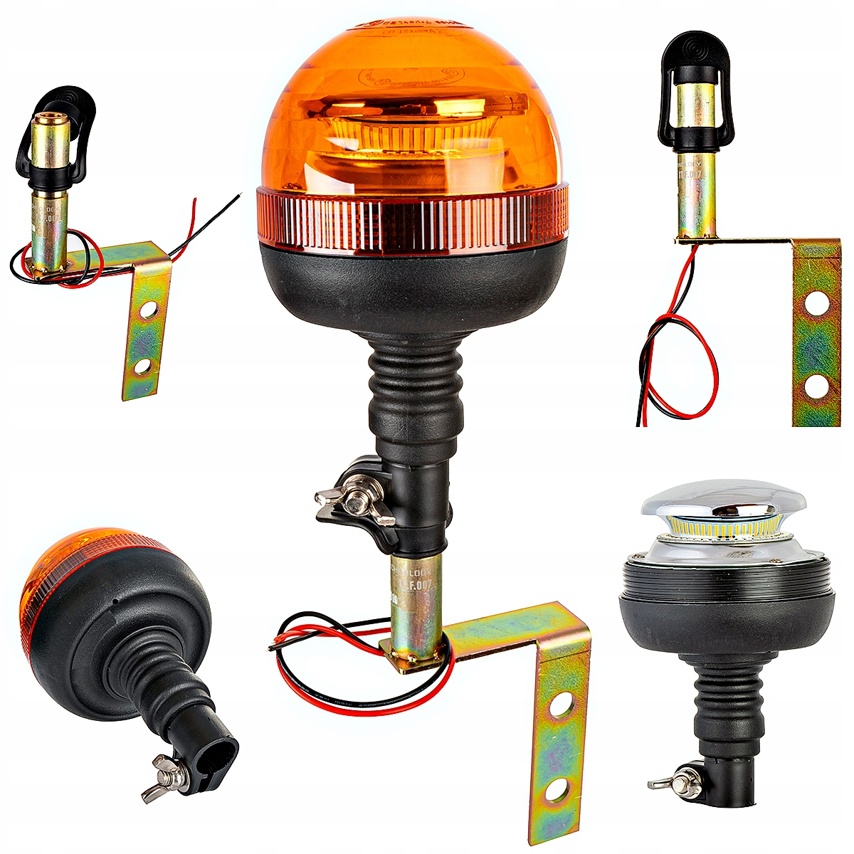 

Lampa ostrzegawcza kogut Led Flex uchwyt zagięty