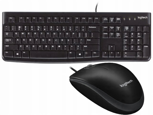 

Zestaw Logitech Klawiatura K120 +Mysz B100 black