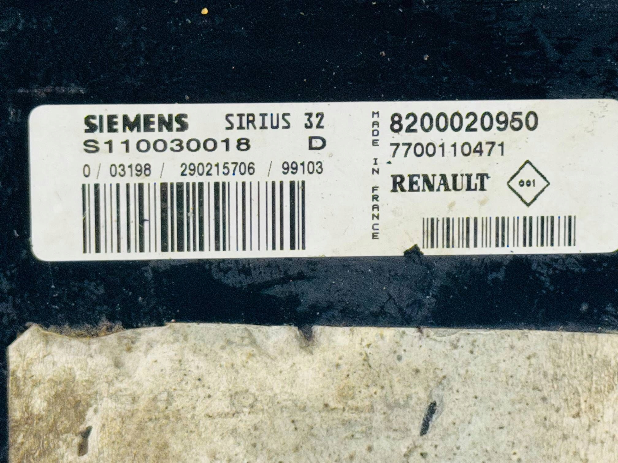 Renault Megane e computer / Centralina ECU Motore 8200036523 IMPRK1385848