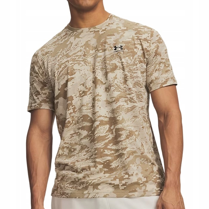 Koszulka męska bawełniana T-shirt Under Armour Abc Camo City Khaki XXL