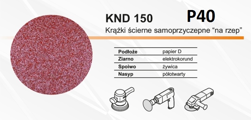 

Papier Ścierny 150mm p40