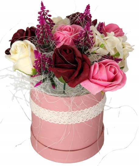 

Flower Box Kwiaty Mydlane Dzień Kobiet
