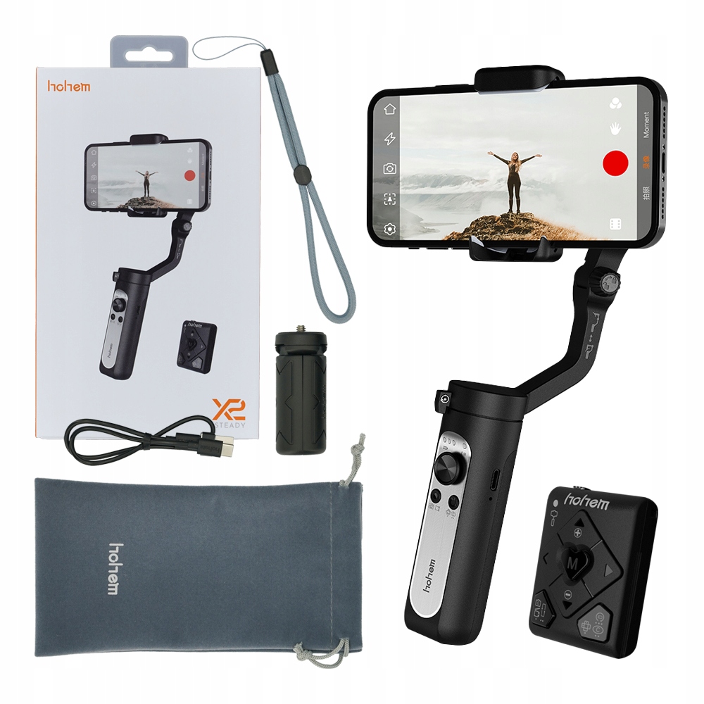 Gimbal Hohem iSteady X2 do telefonu elektroniczny stabilizator 3-osiowy 8h