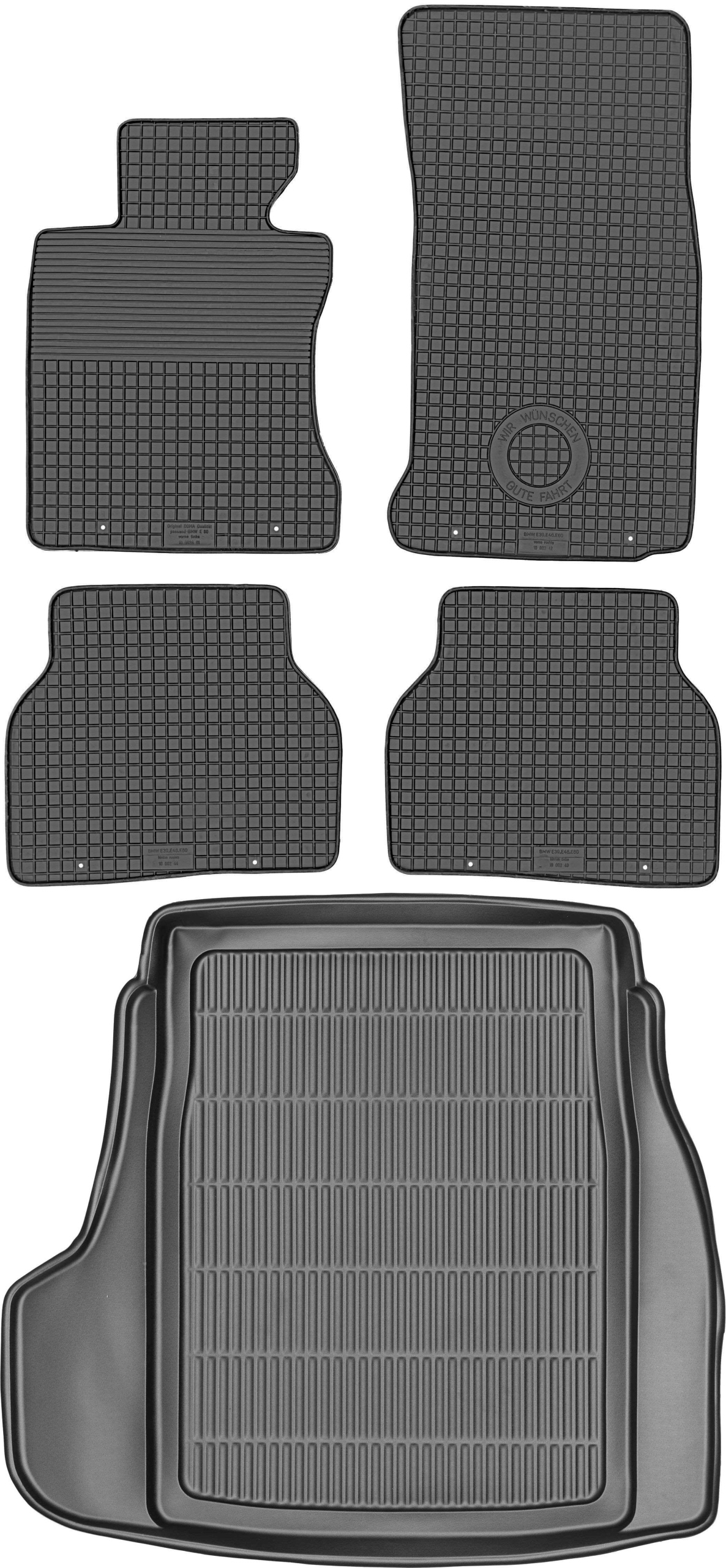 Bmw radu 5 E60 Sedan od roku 2003-2011 Sada Koberce batožinový priestor
