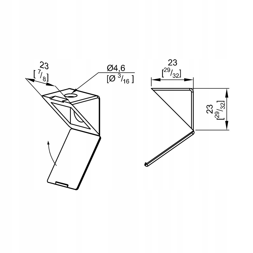Złącze meblowe pojedyncze, czarne Kod producenta SU5183