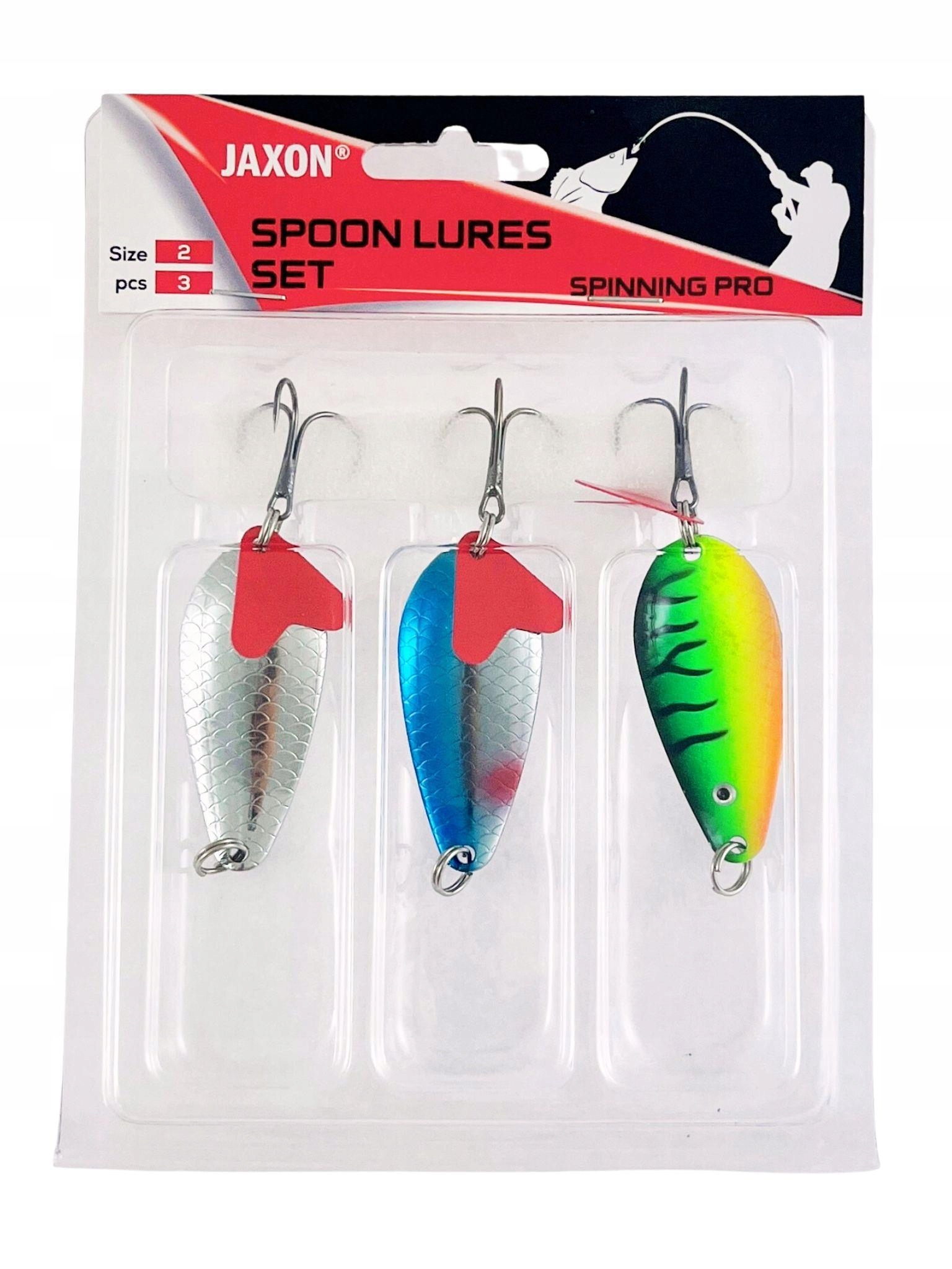 Zestaw 3x Błystka Wahadłowa Jaxon Atlas wahadłówka na spinning roz.2 14g