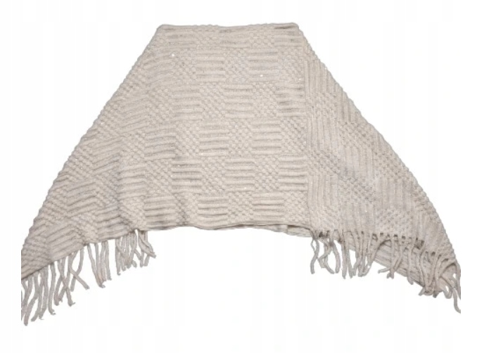 PONCZO DAMSKIE NABŁYSZCZANE R.UNIWERSALNY