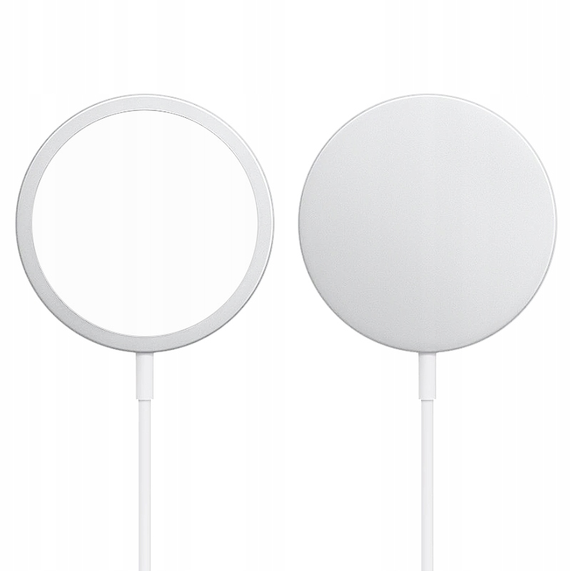 ŁADOWARKA INDUKCYJNA BEZPRZEWODOWA MAGSAFE 15W | BIAŁA MAGNETYCZNA Stan opakowania oryginalne