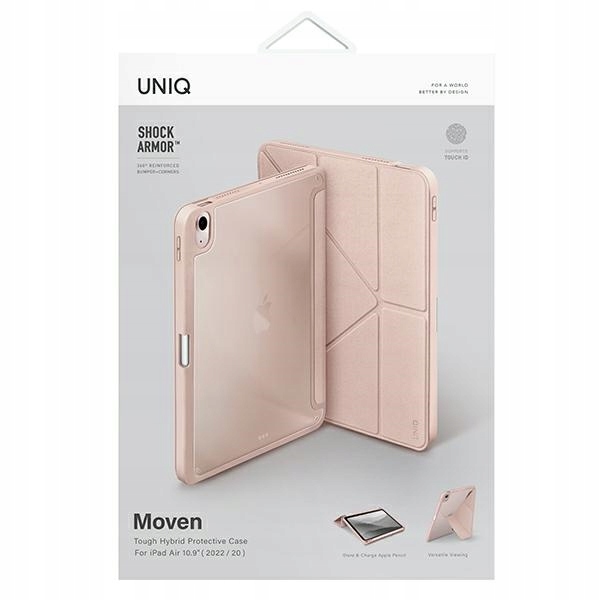 Pouzdro Uniq pro iPad Air 10.9 4/5gen, pouzdro s klopou Book Smart Cover