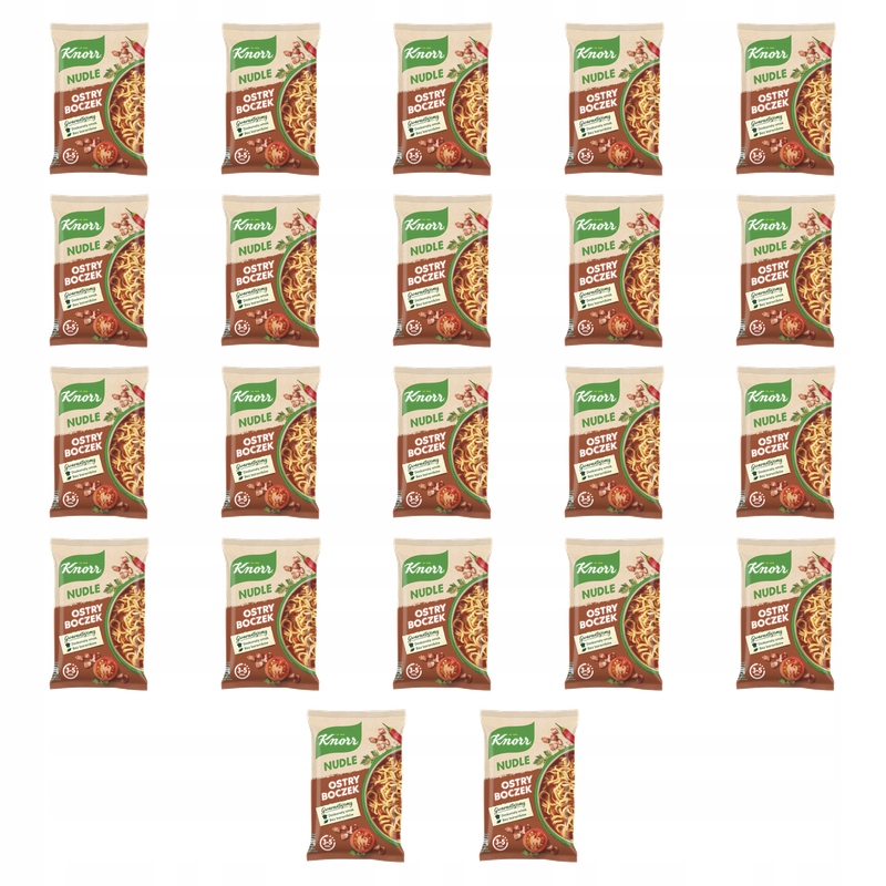 Knorr Nudle Ostrý bůček 63g X22