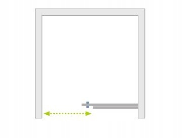 Radaway Idea Black DWJ Drzwi 150 cm prawe czarne Mocowanie prawe